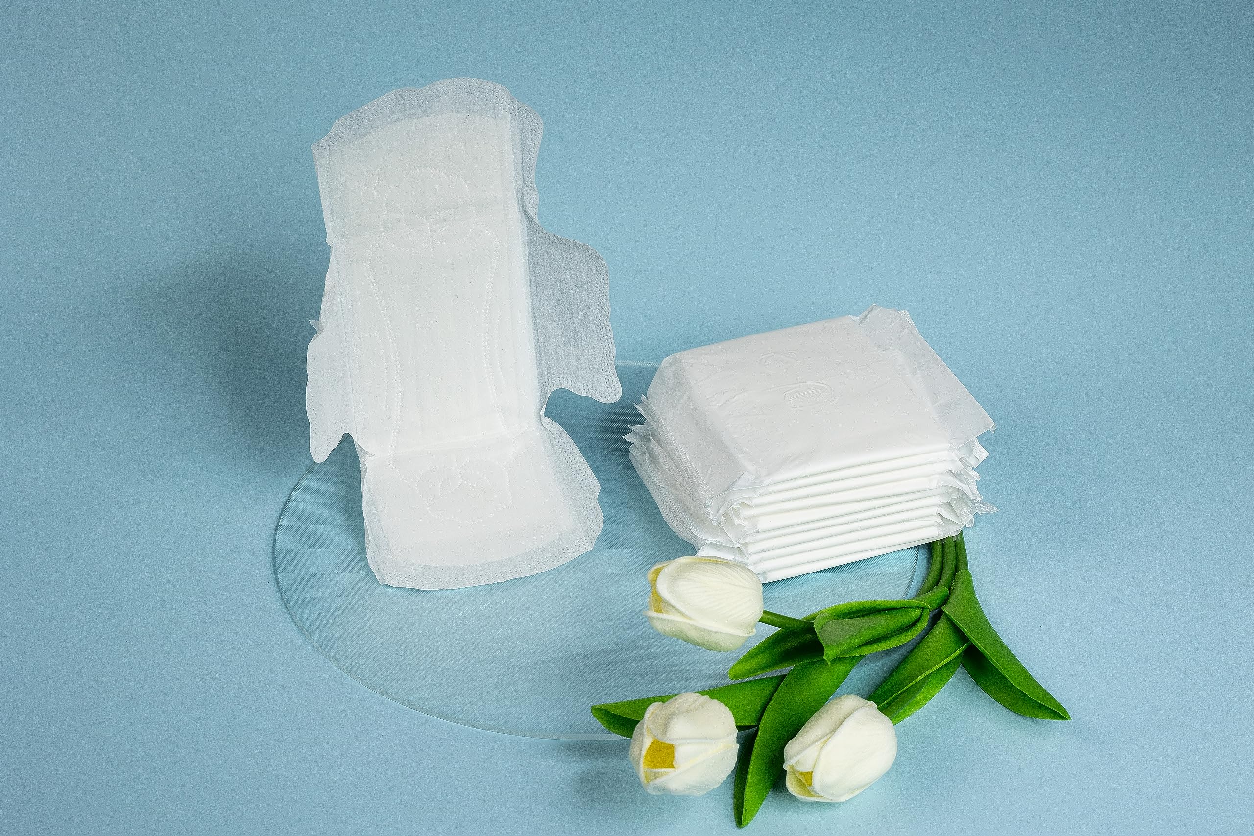 WHITE EVE Sanitary Pad Ultra Thin Sanitary Pads for Women with Fast Absorption and Leak Guard